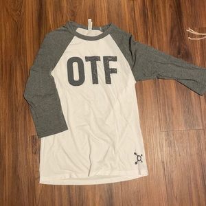 Orangetheory 3/4 length baseball tee